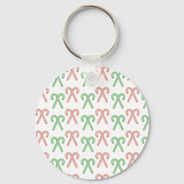 Candy cane/pepparmynt nyckelring (Framsida)