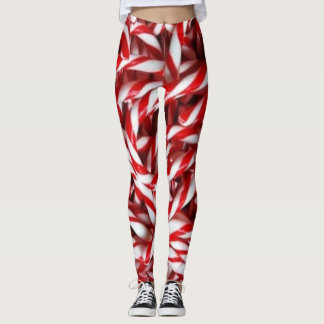 Candy cane pepparmyntpenna Mode Leggings