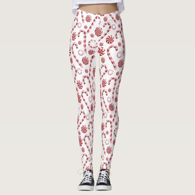 Candy cane Peppermynt Leggings (Framsida)