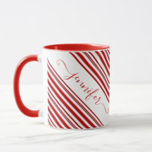 Candy cane personlig mugg