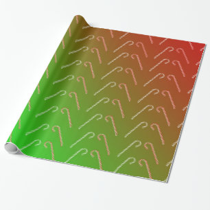 Candy cane presentpapper