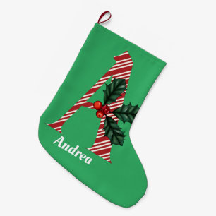 candy cane Rand Brev A Stor Julstrumpa