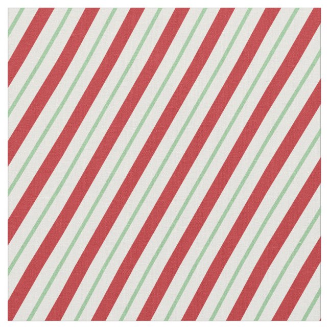 Candy cane Rand | Helgdag Fabric Tyg (Närbild)