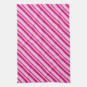 Candy cane Rand i Peppermint Rosa Kökshandduk