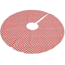 Candy cane Rand Julgran Skirt Julgransmatta Borstad Polyester