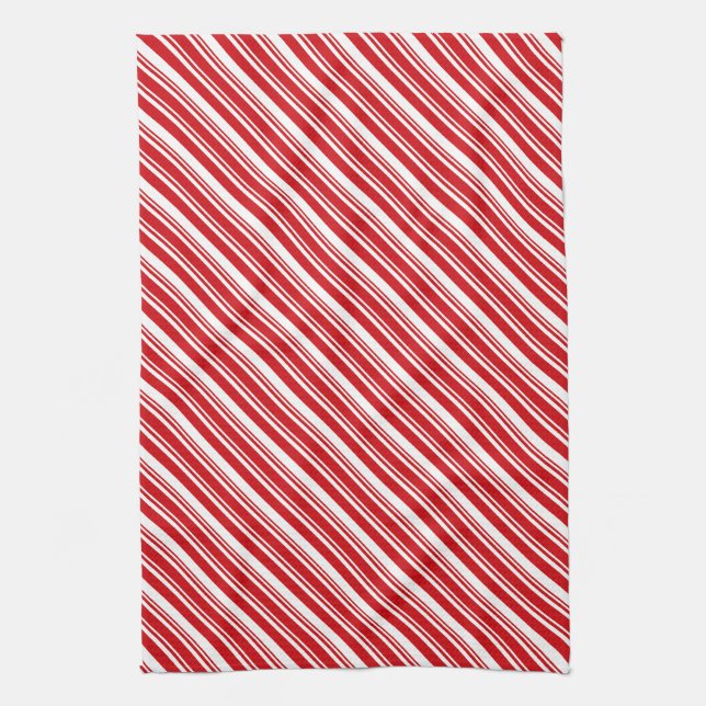Candy cane Rand Kökshandduk (Vertikal)