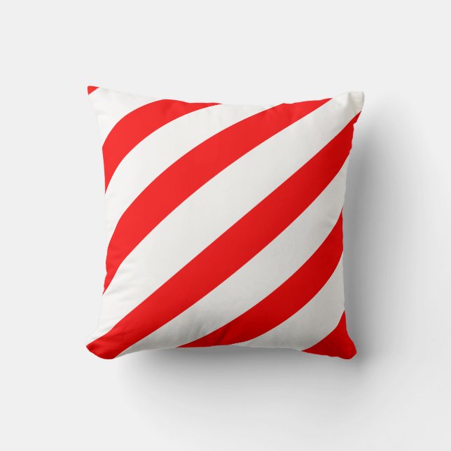 Candy cane Rand Kudde (Framsida)