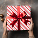 Candy cane Rand Mönster Presentpapper<br><div class="desc">Candy cane Rand är pappert och anpassar och anpassar sig efter din egen text och dina egna foton.</div>