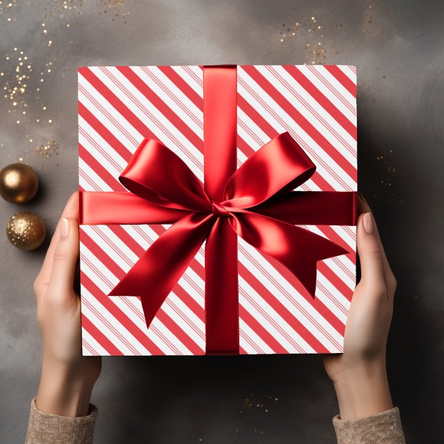 Candy cane Rand Mönster Presentpapper (Skapare uppladdad)