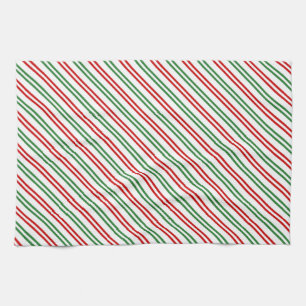 Candy cane, Rand Red Grönt Kökshandduk