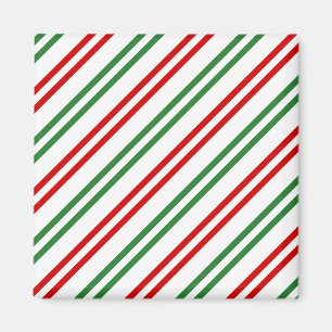 Candy cane, Rand Red Grönt Magnet