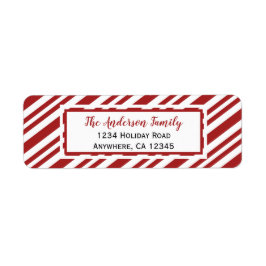 Candy cane Rand | RETURADRESS Returadress Etikett