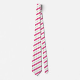 Candy cane Rand Rosa & Grönt Neck Tie Slips