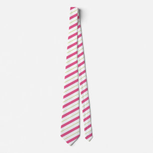Candy cane Rand Rosa & Grönt Neck Tie Slips