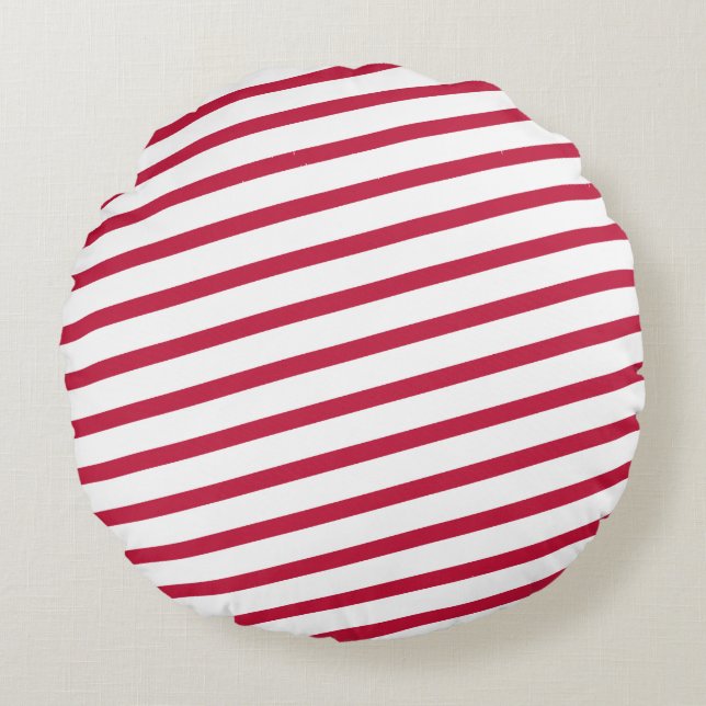 candy cane rand rund kudde (Framsidan)