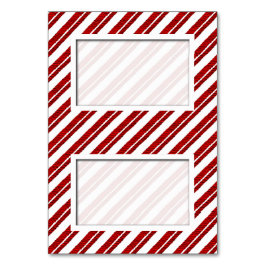 Candy cane Rand Tent Helgdag-kontokort Bordsnummer