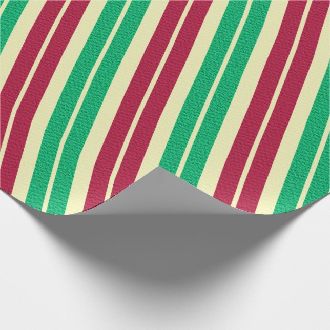 Candy Cane-randig  Presentpapper (Hörn)