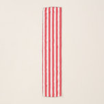 Candy cane Red and White Simple Vågrät Stripe Sjal<br><div class="desc">Candy cane Red and White Simple Vågrät Stripe.</div>