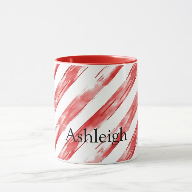 Candy cane Red Rand Mugg (Center)