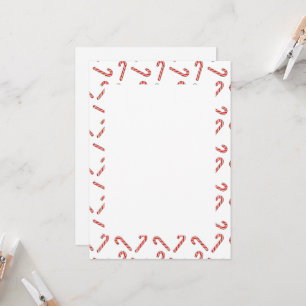 Candy Cane-ritningar i röd grön vit inbjudan