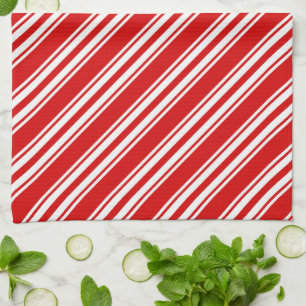 candy cane skyddad handduk kökshandduk