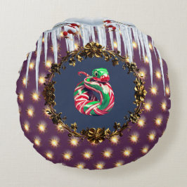 CANDY CANE SNAKE-kudde Rund Kudde