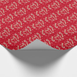 Candy cane som slår in papper presentpapper