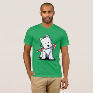 Candy cane Sötnos Westie T Shirt