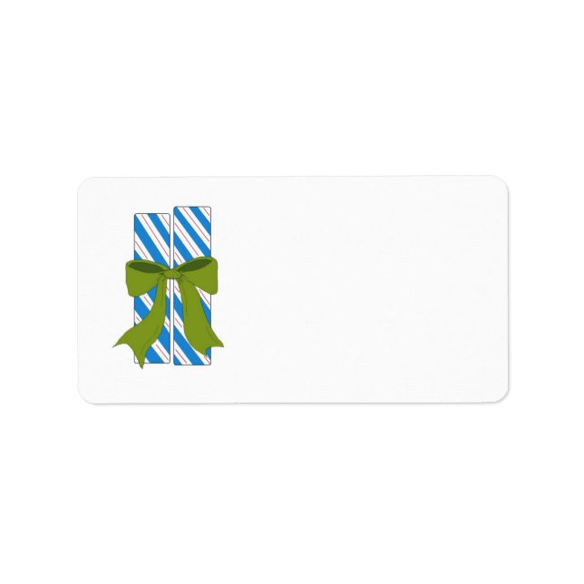 Candy cane Sticks Adressetikett (Framsidan)