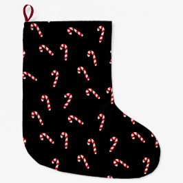 Candy Cane Stor Julstrumpa