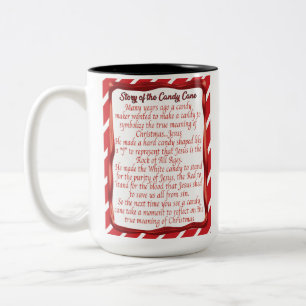 Candy cane Story Två-Tonad Mugg