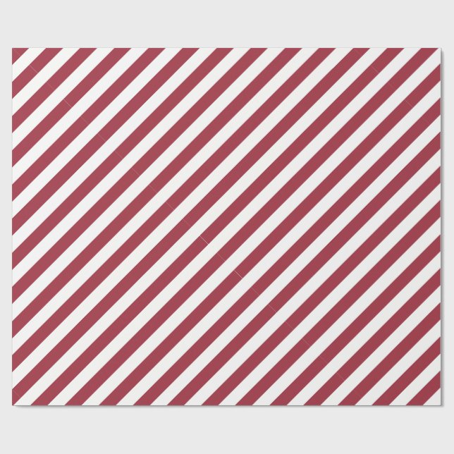 Candy Cane Stripes Presentpapper (Platt)