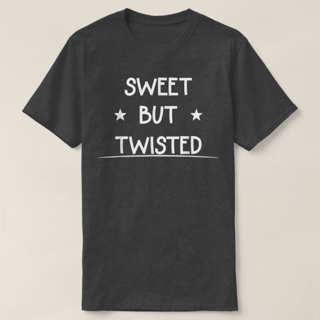 Candy cane Sweet men Twisted Say Sarkastic T Shirt (Design framsida)