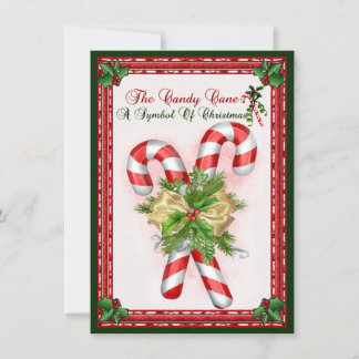 Candy cane symbol för julen Hälsning