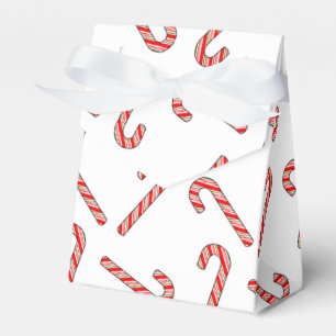 Candy cane Teckning i Röda Grönten White Presentaskar