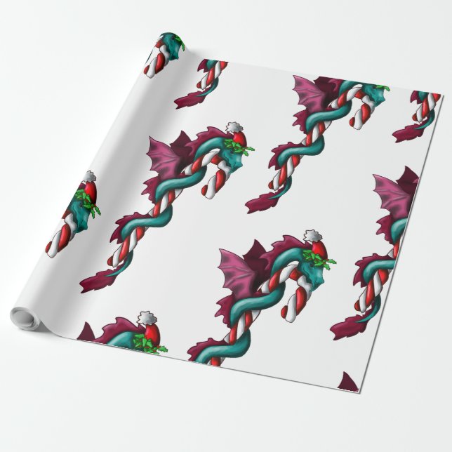 Candy cane Thief Presentpapper (Utrullad)