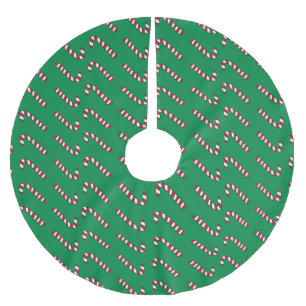 Candy cane träd kirt julgransmatta borstad polyester