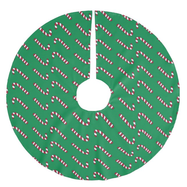 Candy cane träd kirt julgransmatta borstad polyester (Framsidan)