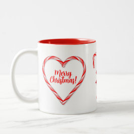 Candy cane Två-Tonad mugg