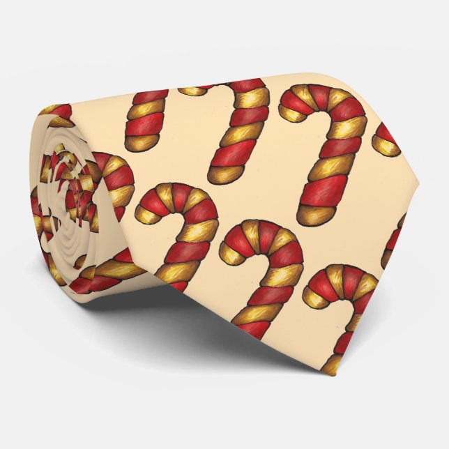 Candy cane Twist Cookies-jultid Helgdag Tie Slips (Rullad)