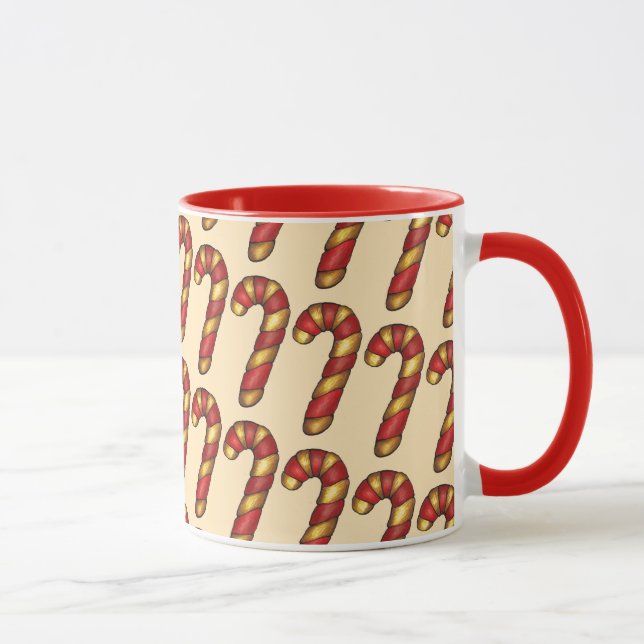 Candy cane Twist-Helgdag Cookie Baking Mugg (Höger)
