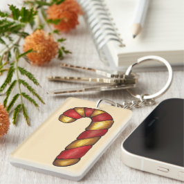 Candy cane Twist-Helgdag Cookie Baking Nyckelring