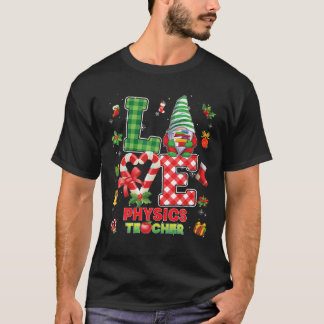 Candy cane Ug, Jul Kärlek Physics Teacher Gnome Gn T Shirt