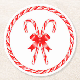 Candy cane Underlägg Papper Rund
