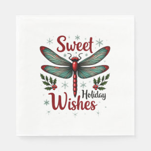 Candy cane Vingar Dragonfly Pappersservett
