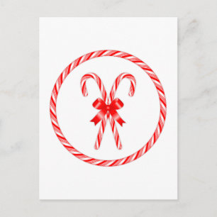 Candy cane vykort