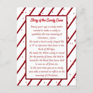 Candy cane-vykort vykort