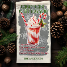Candy cane White Russian jul Cocktail Recipe