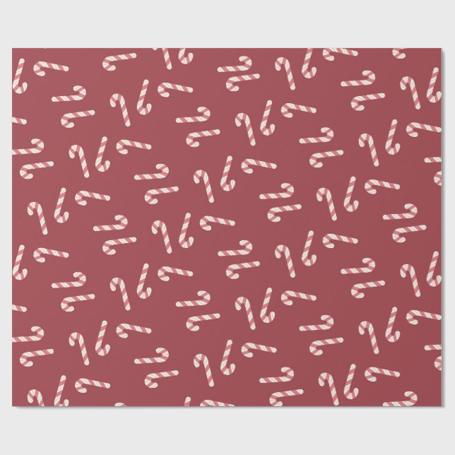 Candy Cane Wrapping Paper Presentpapper (Platt)