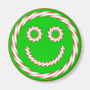 Candy caneansiktemagnet magnet